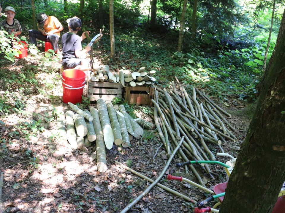 Material für den Barfussweg