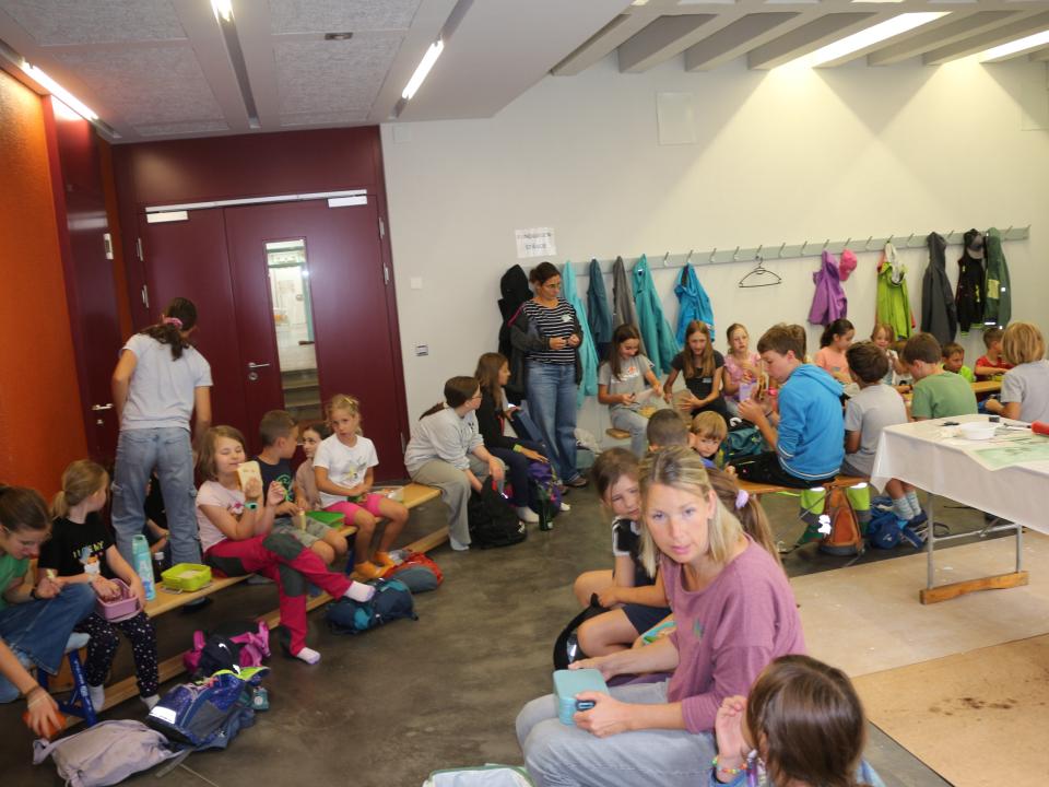 Mittagessen wenn es draussen regnet