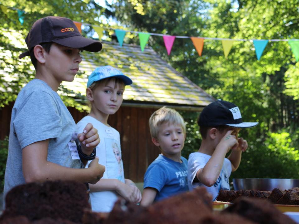 die Qual der Wahl beim Kuchenbuffet