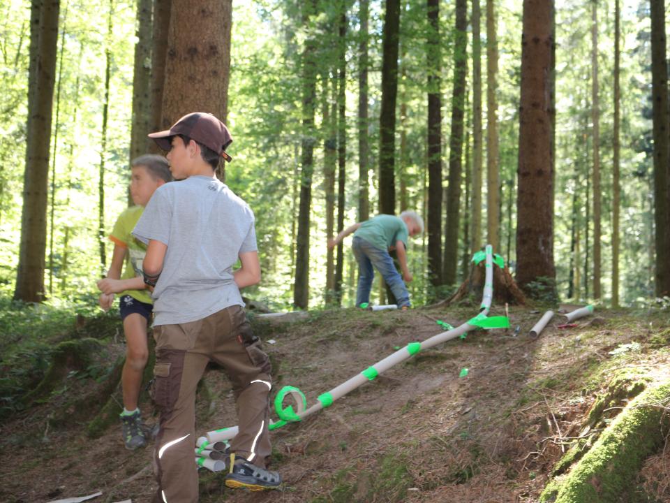 Kügelibahn mit Looping