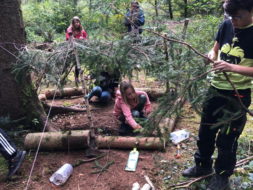 Fleissige Hüttenbauer