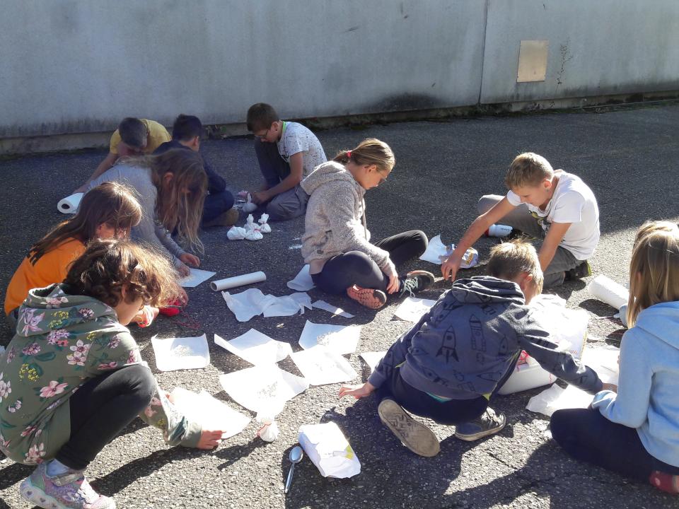 Vorbereitung für die Mehlschlacht