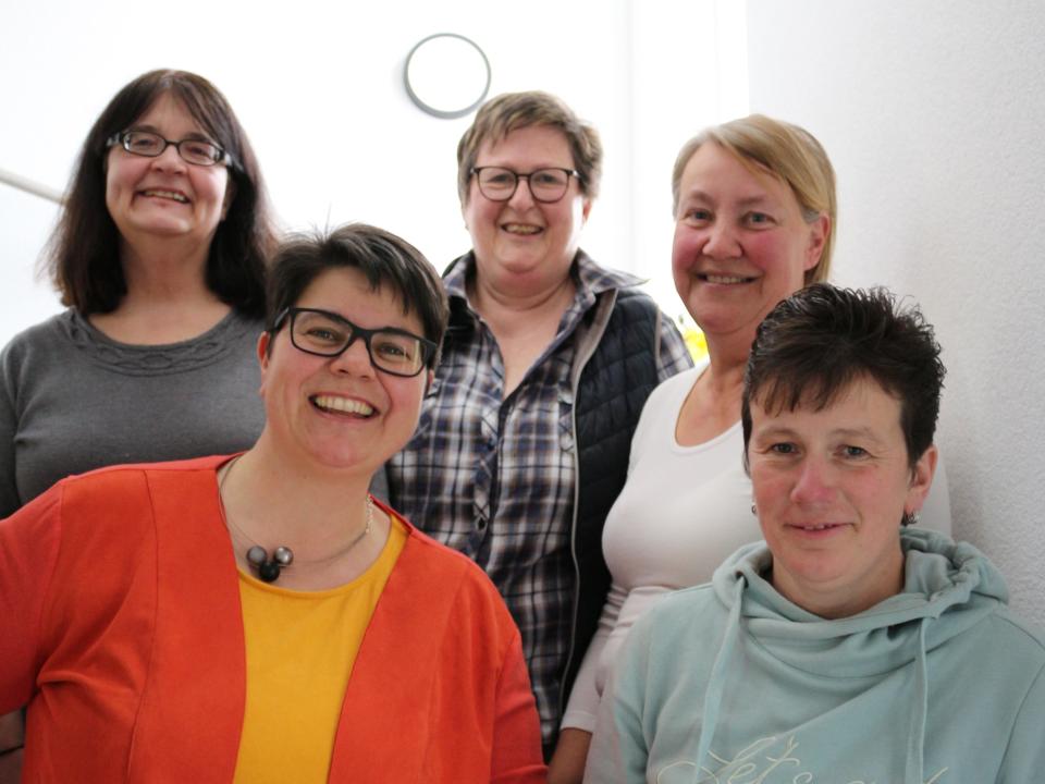 Vorstand FG Wertbühl/Bussnang: v.l.n.r. Magdalena Sauter, Andrea Bissegger, Hildegard Hengartner, Gabriela Haid, Rita Lüond
