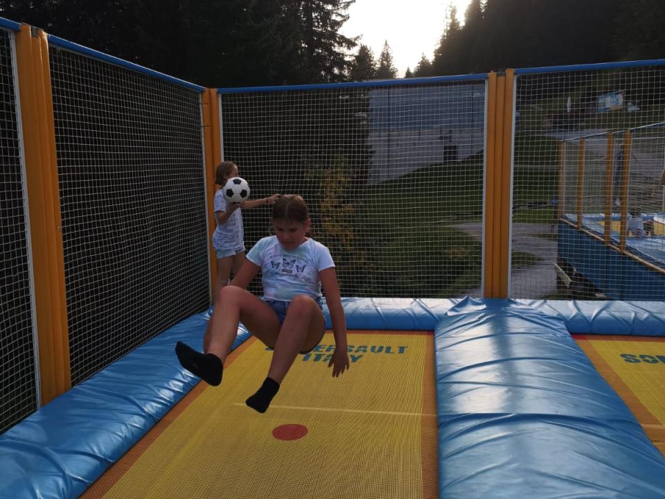 Spass auf dem Trampolin