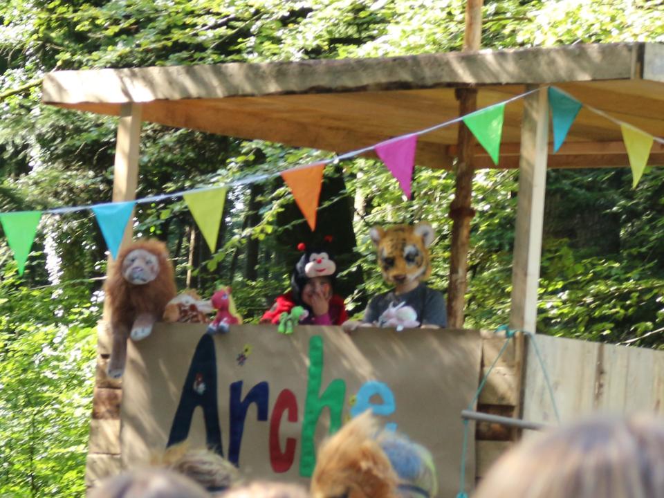 die ersten Tiere sind schon eingestiegen