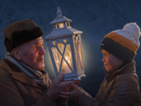 Eintreffen des Friedenslichts