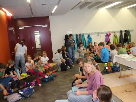 Mittagessen wenn es draussen regnet