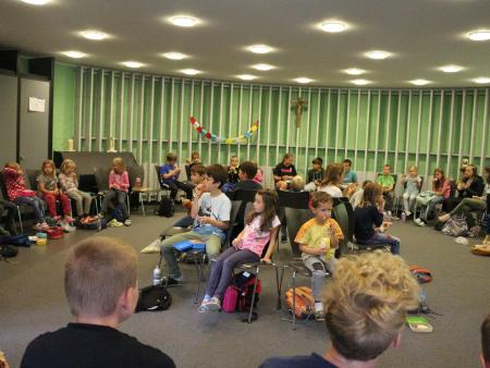 Mittagessen bei Regen