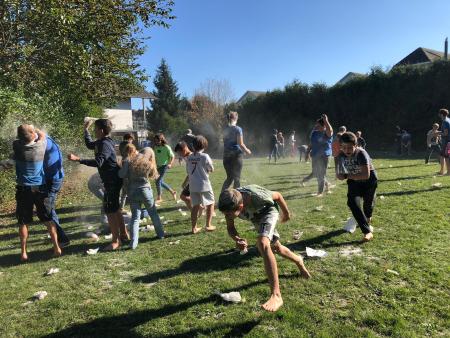 Emotionen pur, bei der Mehlschlacht