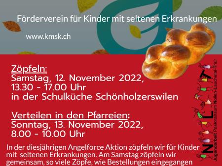 Zöpfeln für Kinder mit seltenen Krankheiten (KMSK)