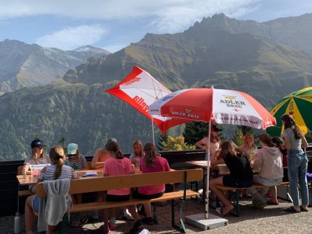 Basteln bei super Aussicht