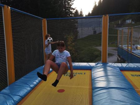 Spass auf dem Trampolin