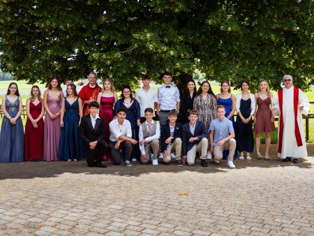 Gruppenbild Firmanden Tobel