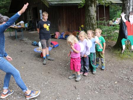 voller Einsatz beim Postenlauf